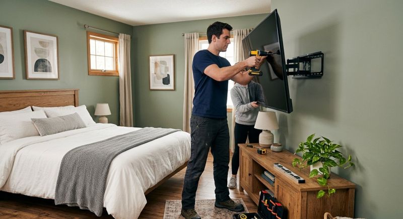 Bedroom TV Mounting in Littleton, CO